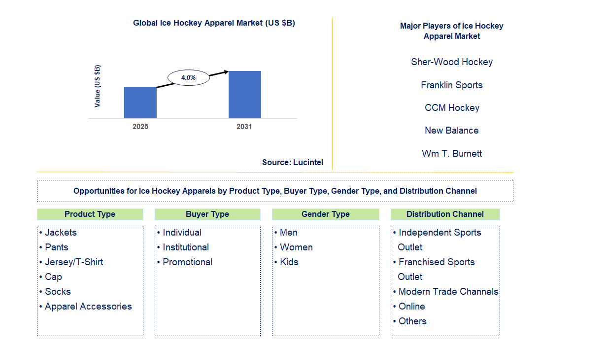 Ice Hockey Apparel Market Trends and Forecast